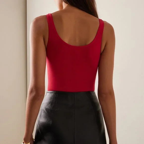 NWOT Wolford Jamaika String Thong Shiny Scoop Neck Bodysuit